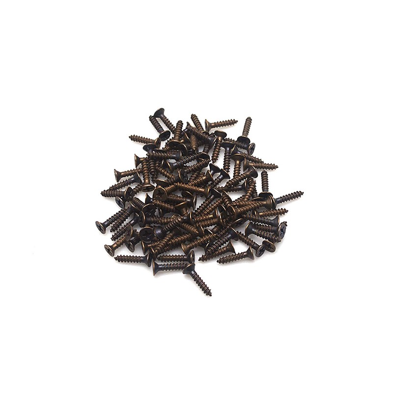 FarBoat 20Pcs Antique Flush Hinges Bifold Non-Mortise Iron Hardware for
