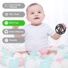 TOPGOMES Baby Teether Ball Toy, BPA Free Silicone Soft Ball