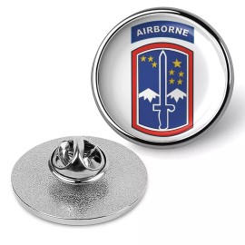 US Army 172nd Infantry Brigade Airborne Pin Lapel Tie Tac Suit Shirt - Silver