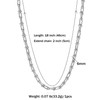 SKENUDY 18 K Gold-Plated Trendy Chain Necklaces for Men and