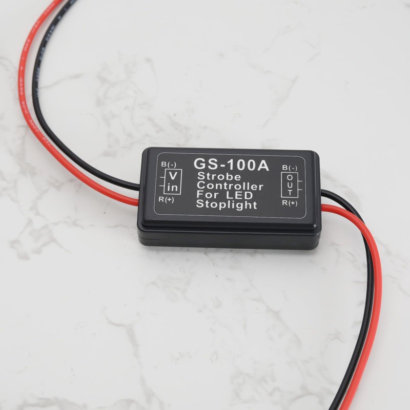 ECSiNG 2PCS 12V-24V Flashing Strobe Blinking Controller Flasher Module for