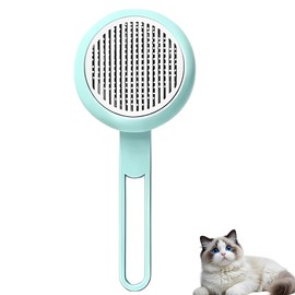 Cat Brush,Self-Cleaning Cat Brush for Indoor Cats,Pet Grooming Brush Massage Removes Loose Fur,Suitable for Long or Short Haired Cats