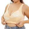 Cotton Whisper Front Closure Push-Up Sports Bra for Mature Women