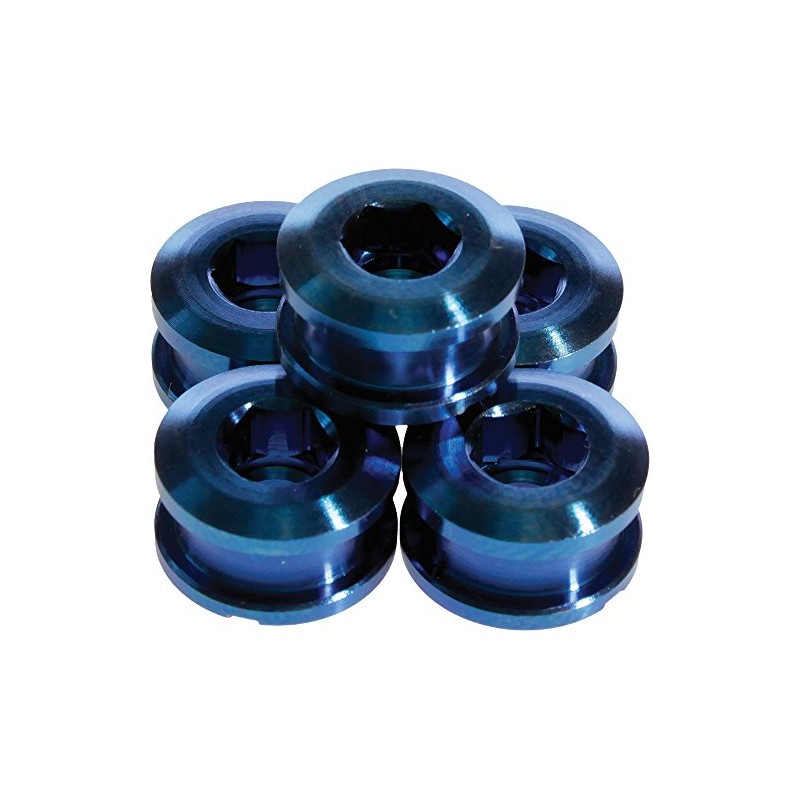 Insight Alloy Chain Ring Bolts 6.5MM Blue