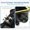 GKEEMARS Inline Cord Waterproof Switch with Red Light Rocker Button,