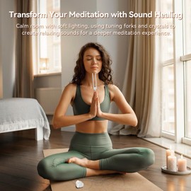 Sound Healing Tuning Fork Set – 128Hz, 256Hz, 512Hz for Chakra Balancing, Meditation & Yoga with Crystals (Obsidian, Amethyst, Clear Quartz) – Complete Kit with Mallet, Storage Pouches & Gift Box