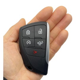 chyoekey Replacement Keyless Entry Key Fob Cover fit for 2022 2023 2024 2025 Chevy Silverado 1500 GMC Sierra 1500, 2024 2025 Silverado Sierra 2500HD 3500HD Key Fob Shell (5 Button)