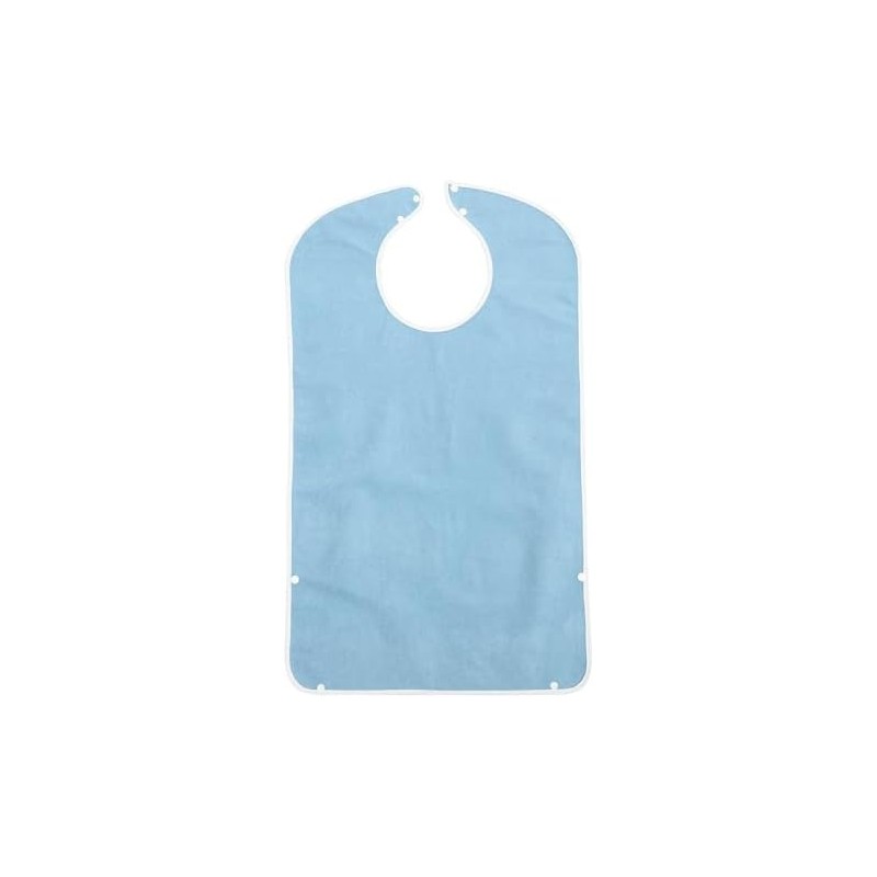 Beavorty Babero para Adulto Azul, Protector de Ropa Lavable y