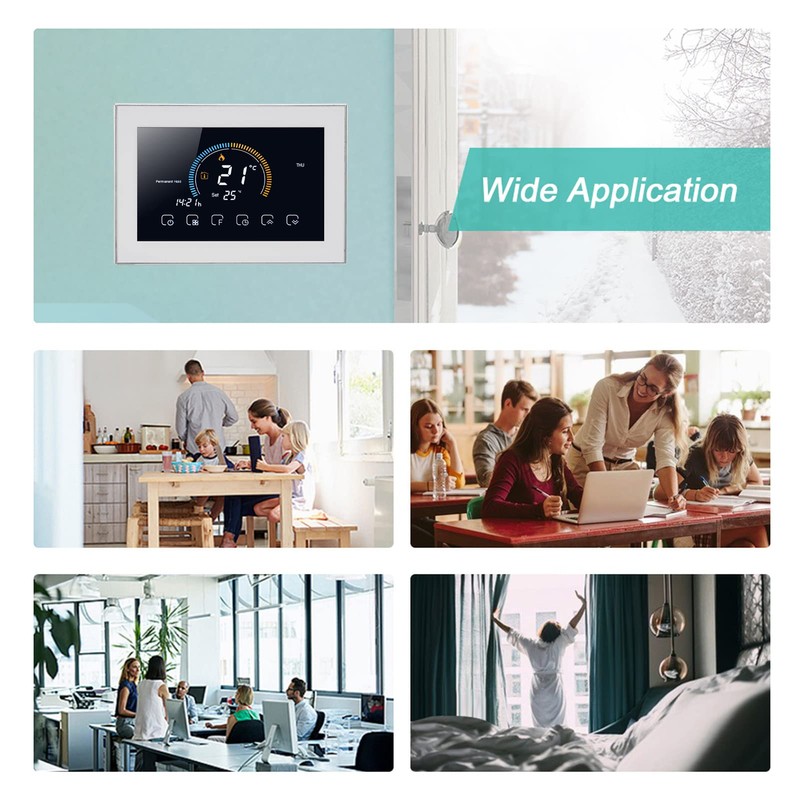 Fdit Smart Thermostat, Programmable Thermostat Voice APP Control with LCD