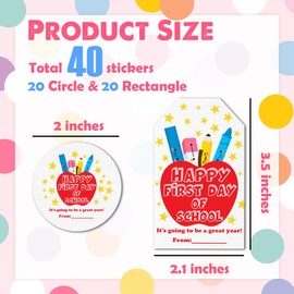 School Stickers for Teens-Cute Apple & Star Back to School Stickers-Teacher Reward & Motivational Labels-Students Classroom Party Favors Decoration & Supplies-A04