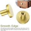 8PCS Brass Gold Cabinet Knobs, 25mm Small Round Dresser Knobs,