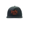 Lucky 13 Shocker Snapback Hat LCSB4SH-23 Black/Rust, OSFA