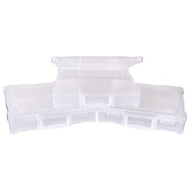 ArtBin 6913ZZ 12" x 12" Portable Art & Craft Organizer with Handle 3-Pack, [3] Plastic Storage Cases, Clear