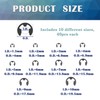 HayEastdor 400PCS 10 Size E-Clips Assortment Kit Black Alloy Steel