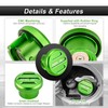 ROMELACK Magnetic Billet Aluminum Green Diesel Fuel Cap & Blue