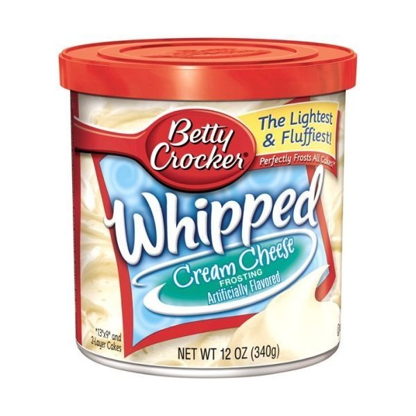 Betty Crocker Ready-to-serve Soft Whipped Frosting, Cream Cheese, 12 Ounce (Pack of 2)