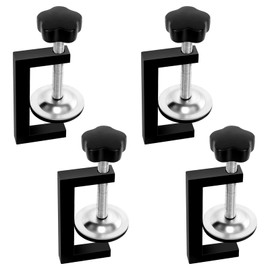 G Clamp Kit, Pack of 4 Universal Table Clips, Adjustable Carrier Clamp, Mounting Clip, Screw Clamps, Small for Clamps, Welding, Carpenters, Clamps, Tensioners, Woodworking Tool