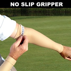 iM Sports SKINGUARDS - Protectores de piel para brazo completo y protección contra el envejecimiento o la piel delgada + protección UV – Unisex + fabricado en Estados Unidos – (par de fundas de brazo completo para piel fina), Suntan, XXX-Large