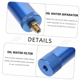 SHINEOFI High Pressure Oil Water Separator Compressor Filter Moisture Impurity Removal Durable Aluminum Alloy Design for Enhanced Performance and Longevity