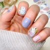 Jaysea Arts Nail Wraps, Color Modern Easter Egg Street Nails