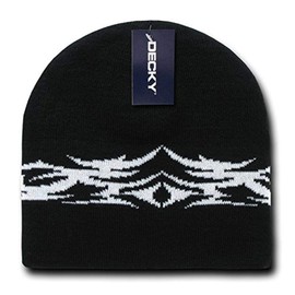 DECKY Tribal Beanie, Black