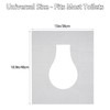 Ma Chérie Disposable Toilet Seat Cover 60 Pcs,Extra Large,Flushable,Travel and