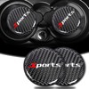 Car Cup Holder Coaster, 2 PCS Carbon Fiber Non-Slip Embedded