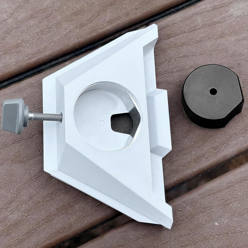 Mini Mount, Adjustable Mini Clamp Mount for RV Ladders, Railings