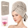 Envoltorio de Toalla de Microfibra para el Cabello para Mujeres