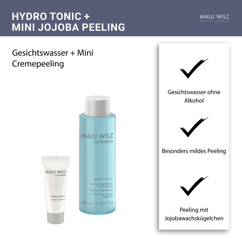 Malu Wilz Bundle Hydro Tonic & Mini Size Jojoba Peeling