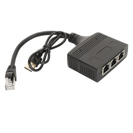 Ethernet Splitter 1 to 3 High Speed 1000Mbps 3 Devices Simultaneous Network 1000Mbps Extension Connector for Cat5 5e 6 7 8 Cable