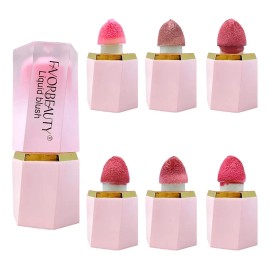 Blush Rubor Colorete Liquido 6 Pcs Tonos Distintos Multiusos Multicolor