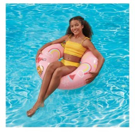 Play Day NEW Play Day PINK Sweets Tube Donut Swimming Pool Water Float 31in Diameter