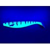 PetrisCatch Firetiger Yellow Rubber Fish Set + 4 Steel Leaders,