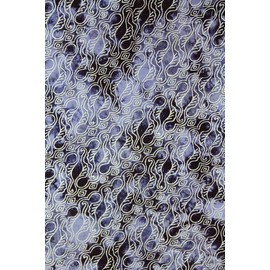 Beautybatik Dark Blue Boho Hippie Batik Kaftan Women Plus Size Tunic Blouse Short Sleeve Top XL