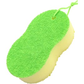 マーナ (marna) 水垢取りスポンジ ( グリーン ) お風呂掃除 ( 床 / 鏡 / 蛇口 など 水垢落とし ) 洗面台 風呂 掃除 壁掛け 収納 W179