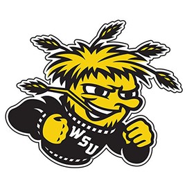 Wichita State Decal (SHOCKER DECAL (3''4''6''12''18''), 6 in)