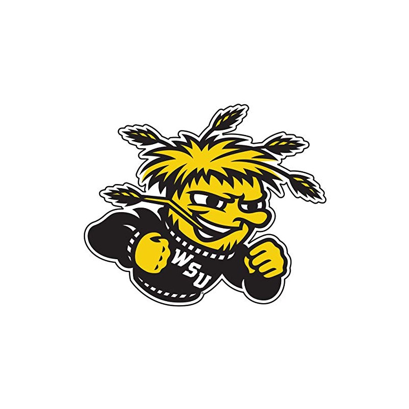 Wichita State Decal (SHOCKER DECAL (3''4''6''12''18''), 6 in)