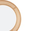 Northlight Round Woven Style Wall Mirror, 30", Beige