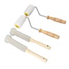 4PCS Honey Extractor Uncapping Needle Roller Wood Handle Honey Uncapper