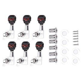 Skull Shape Tuning Peg Zinc Alloy Machine Heads Tuner Set for Electric Acoustic Guitar