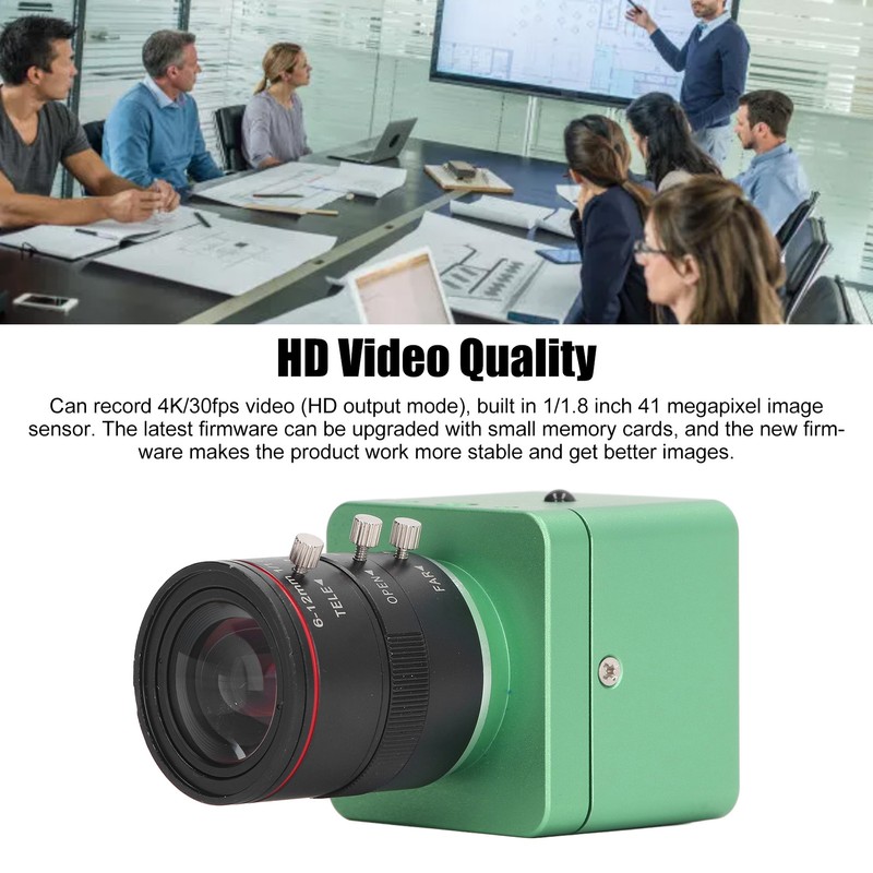 Industrial Camera 41MP with 6‑12mm Distortion Free Manual Zoom Lens