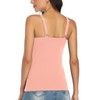 V FOR CITY Ladies Cotton Tank Top with Shelf Bra
