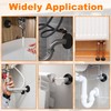 Yinpecly 4Pcs Fit 3/4 inch Outer Diameter Flange Water Pipe