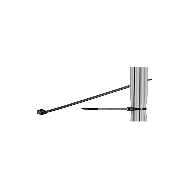 Goobay Cable Ties Weatherproof Nylon Black 203mm 2.5mm 17069