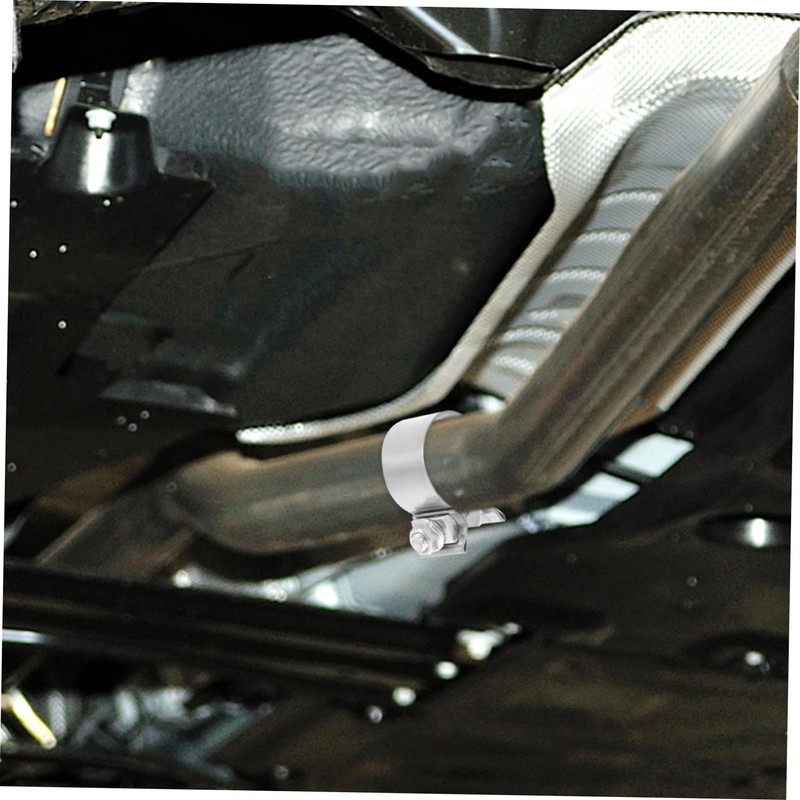 ULTECHNOVO Stainless Steel Exhaust Clamp Universal 2-Piece Set for Automotive