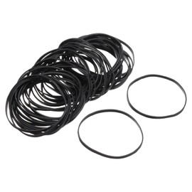 QUARKZMAN Pack of 100 Elastic Bands Stretchy Elastic Bands Black 70 mm x 4 mm Hair Bobbles for Home and Office