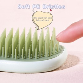 Massage Combs, Multi-Function Massage Brush, Scalp Care Brush for Hair Growth, Wet & Dry Use for Exfoliator & Dandruff Scrub Away (Red, One size)