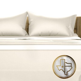 TEXAS LINEN CO. King Sheets Set Egyptian Cotton - 1500 Thread Count 4 PC Egyptian Cotton Sheets King Size, Luxury Sheets King Size, Cooling High Thread Count Deep Pocket Sheets, Fits Upto 18" - Ivory