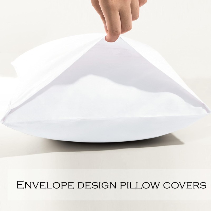 APEX FURNISHINGS white pillow cases 4 pack cotton 200 Thread
